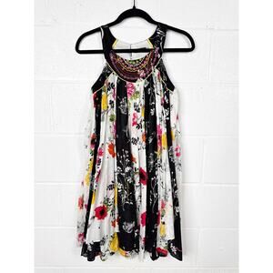 Catimini Girls‎ Dress Size 12 Floral Embroidered French Designer